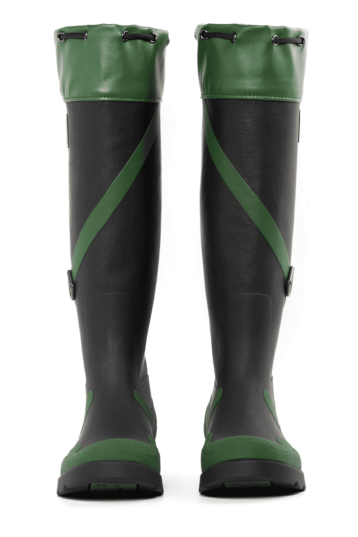 Green Glamazons Rubber Boots 