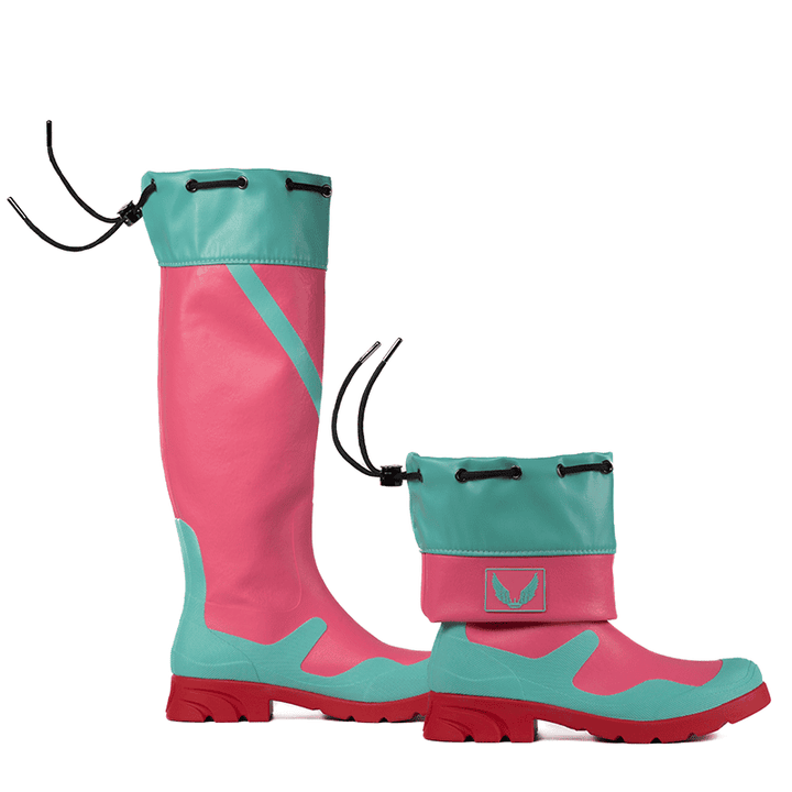 Pink All Weather Boots Natural Rubber My Tribe Boots